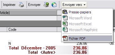 Envoi par email ou par fax d'une dition dynamique