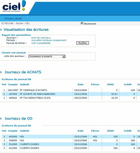 ciel compta evolution 2007 et synchro compta