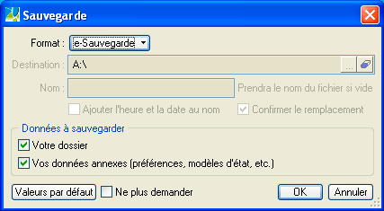 Sauvegarde d'un logiciel Ciel