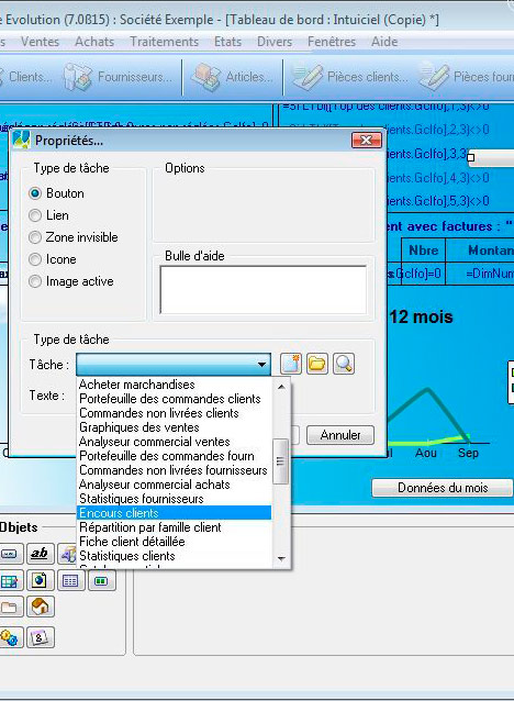 Cration d'une fentre personnalise avec Ciel Gestion Commerciale Evolution