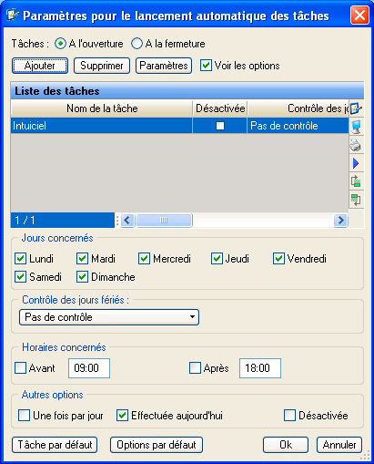 Lancement d'une tche automatique avec Ciel Gestion Commerciale evolution 2008