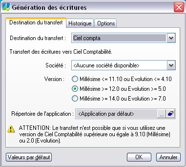 Ciel Facturation Facile: Export en comptabilit (6)