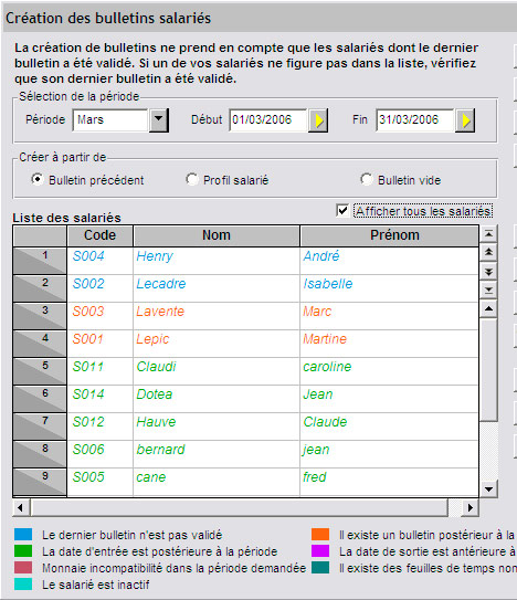 Cration de bulletins salaris dans Ciel Paye