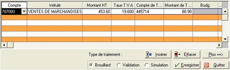 ciel compta 2005: la saisie standard