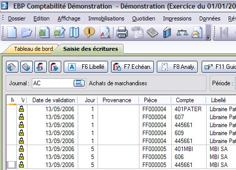 EBP Compta: sauvegarde au format de la D.G.I. - Traabilit des critures importes