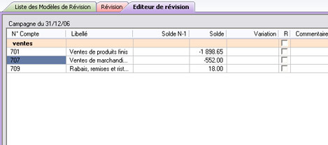 La rvision des comptes