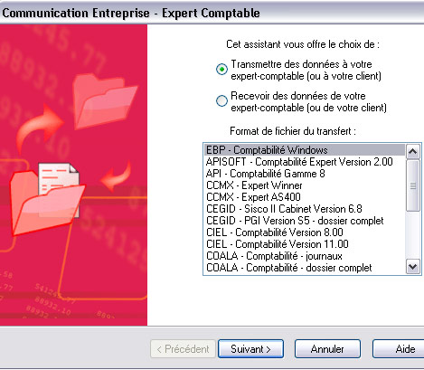 EBP Comptabilit et Facturation: Communication avec l'expert-comptable (dans les deux sens) - Sauvegarde et archivage des donnes (8) -- 20/11/07