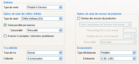 Les paramtrages d'EBP Comptabilit PRO Rvisions et Prvisions