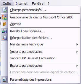 ebp gestion 2007: import ebp devis et facturation