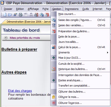 EBP Paye: Dclture des bulletins de paye