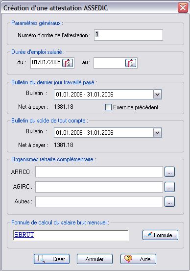 EBP Paye PRO: Nouvelles attestations maladie et accident du travail - Refonte de l'attestation Assedic (2) -- 12/10/06