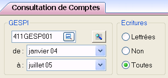 EBP Compta Flash 2005 : la slection de priode