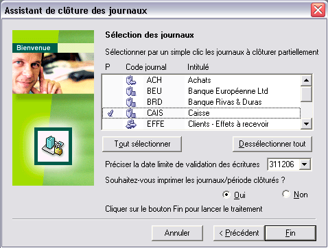 Clture des journaux dans Sage comptabilit 30