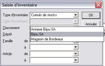 Sage gestion commerciale 30 v12: saisie d'inventaire