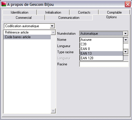 Sage gestion commerciale 30 v12 : paramtrage du code-barres article