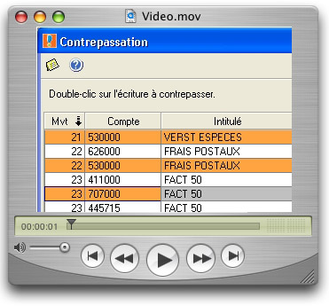 Video sur la Contrepassation dans Ciel Compta 2005