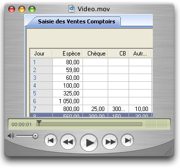 Video sur les ventes comptoir d' EBP Comptabilité 2005