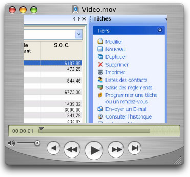 video ebp gestion commerciale 2005 : volet de navigation