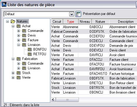 wavesoft gestion commerciale: nature de pice