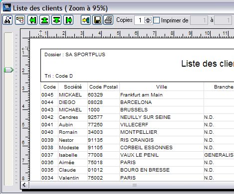 impression d'un tat dans wavesoft gestion commerciale