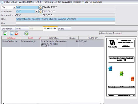 WaveSoft G.R.C. * : Documents externes associs  une fiche Action (10)  -- 07/04/08