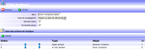 yellowbox CRM : fiche de tactique commerciale